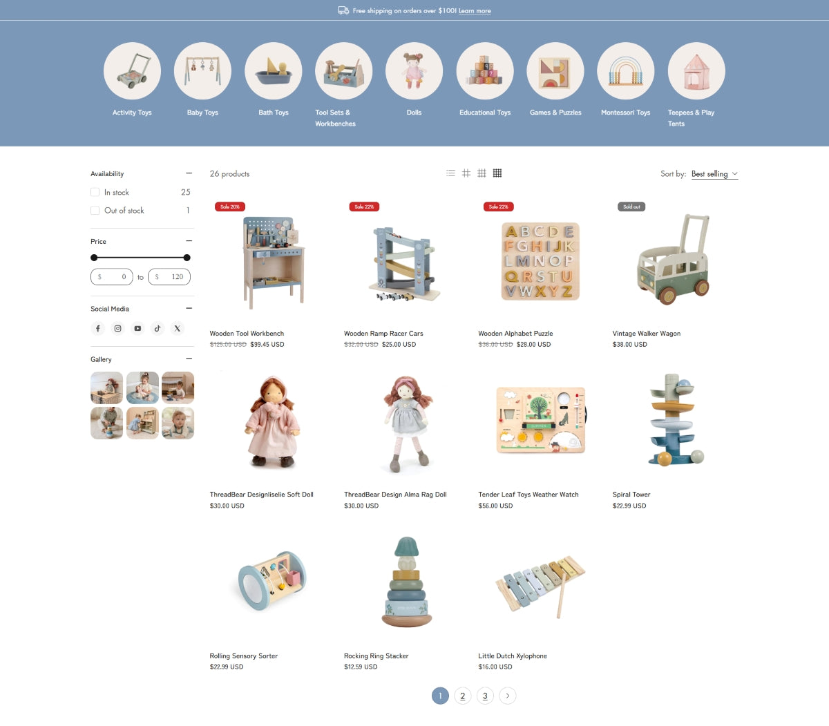 Baby and kids 3 - Collection page