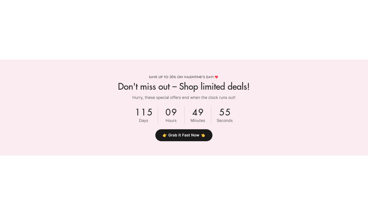 Countdown timer 1-7
