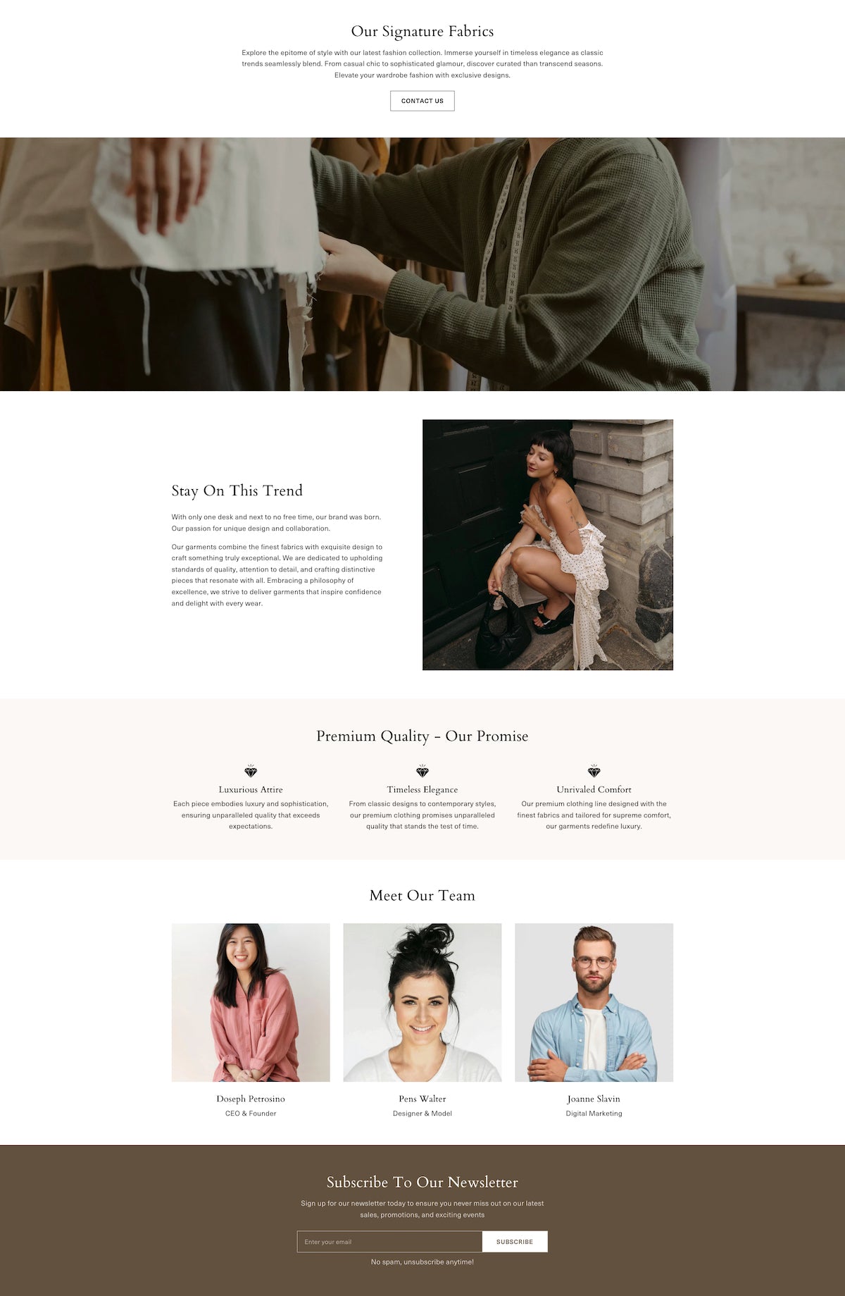 Clothing - About us 1