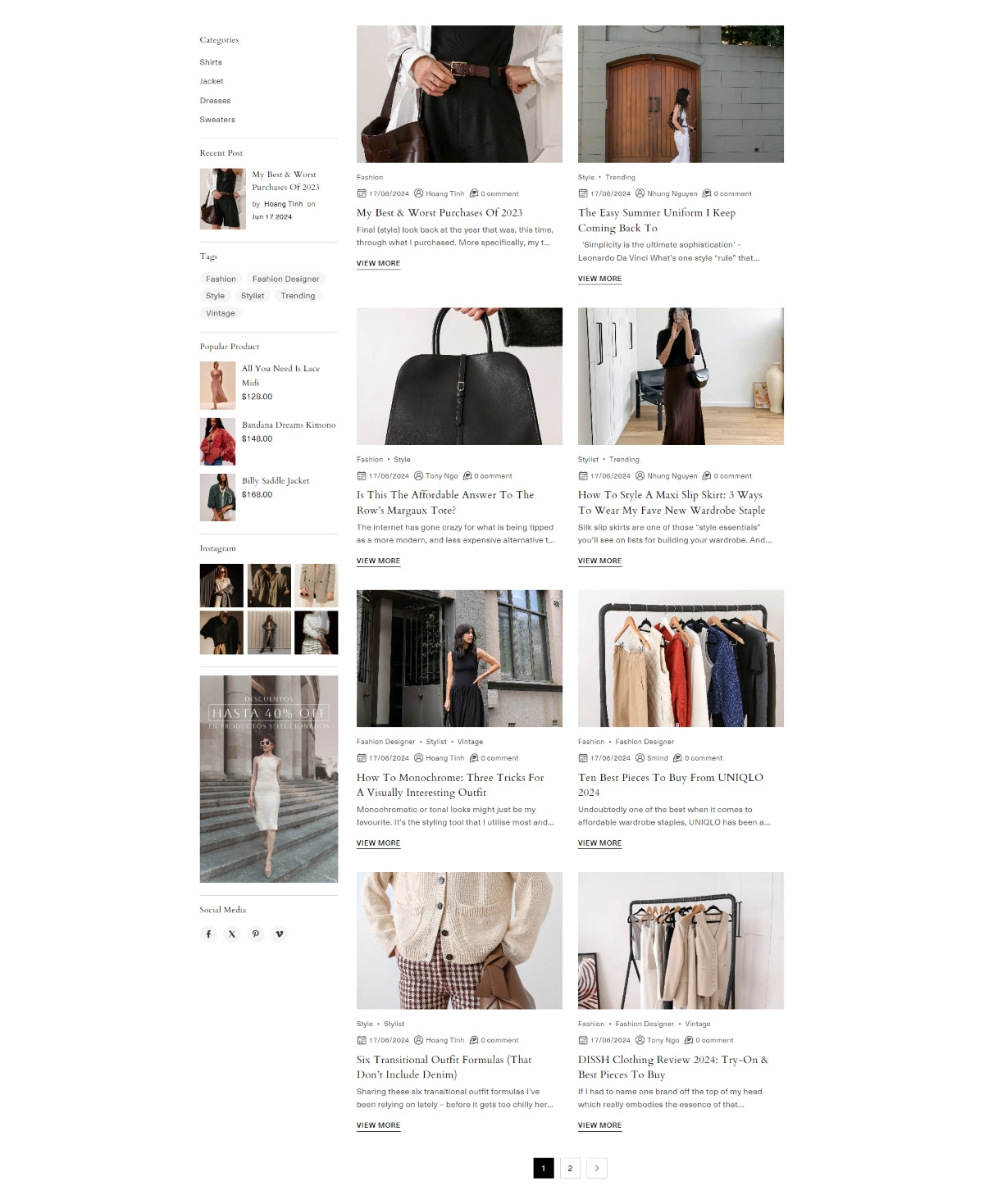Clothing - Blogs page 1
