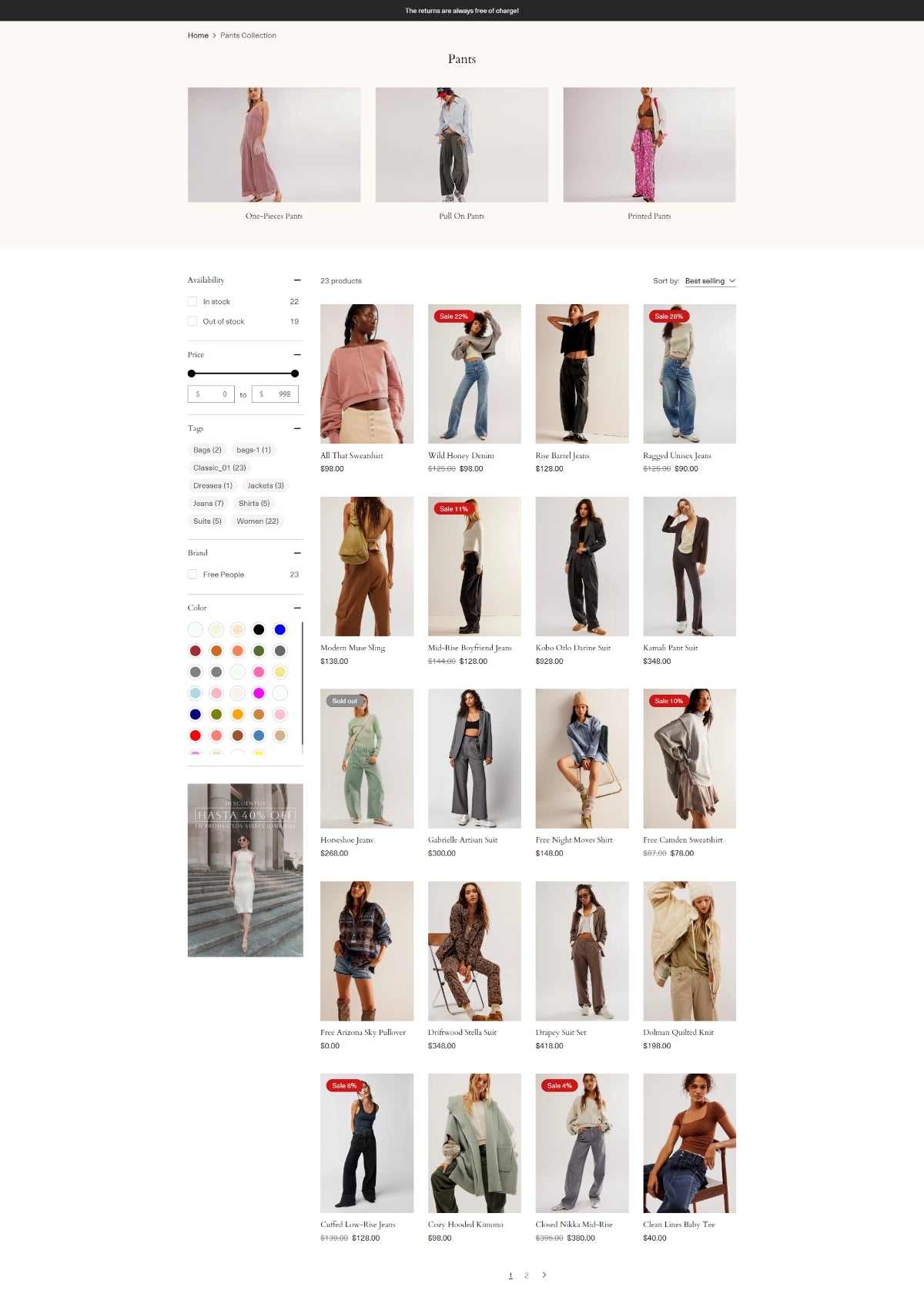 Clothing - Collection page 1