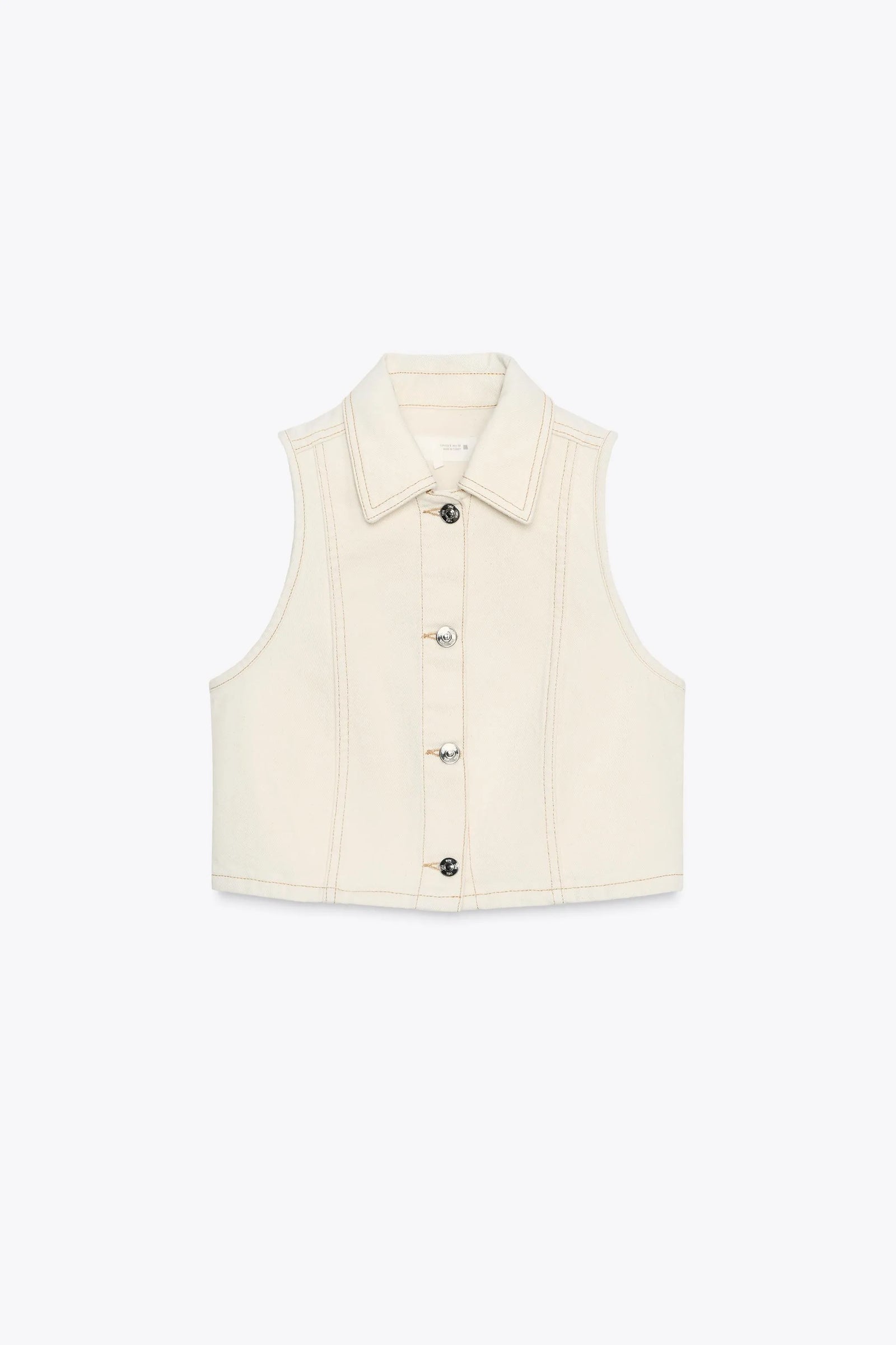 Gilet court en jean Z1975