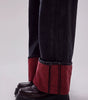 Cuffed low-rise jeans