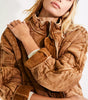 Dolman quilted knit