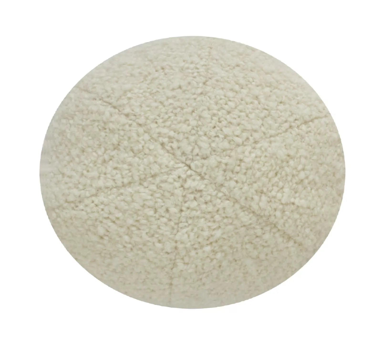 Pompidou Sphere Ball Cushion Boucle Wool Natural - Round 32cm