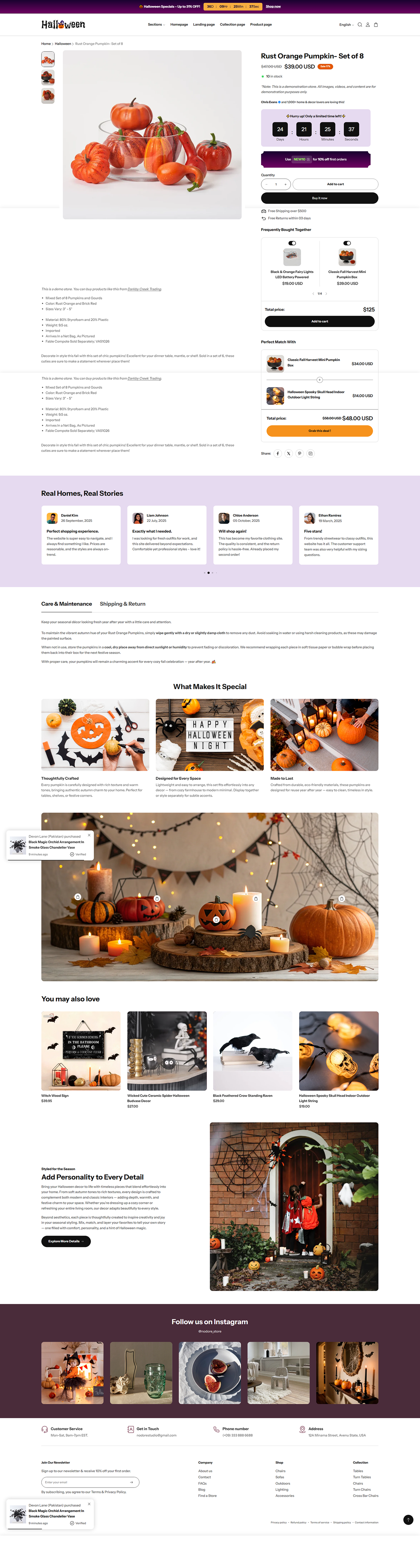 Halloween 1 - Product page