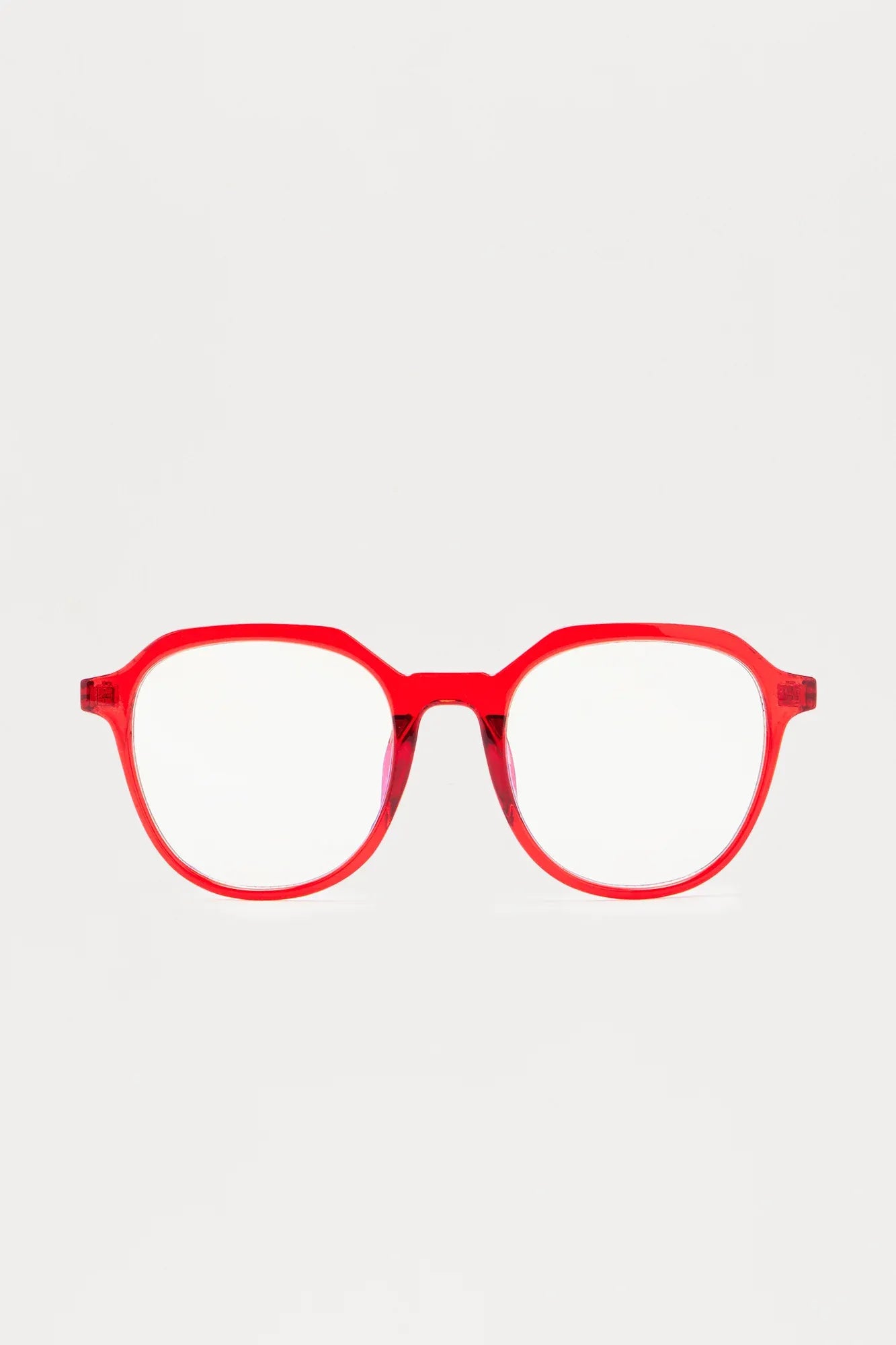Book Club Blue Light Glasses - Red
