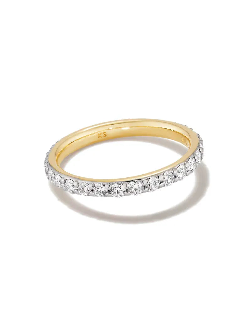 1 ct Lab Grown White Diamond Marilyn Band Ring in 14k