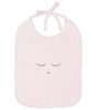 Sleeping cutie bib pink