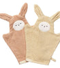 Bath mittens with bunny ears old