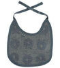 Small printed bib with apples wild