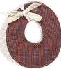 Bibi 2-Pack checked bibs indigo