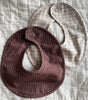 Bibi 2-Pack checked bibs indigo