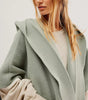 Cozy hooded kimono