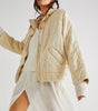 Dolman quilted knit