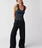 Cuffed low-rise jeans