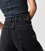 Cuffed low-rise jeans