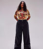 Cuffed low-rise jeans