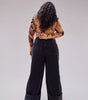 Cuffed low-rise jeans