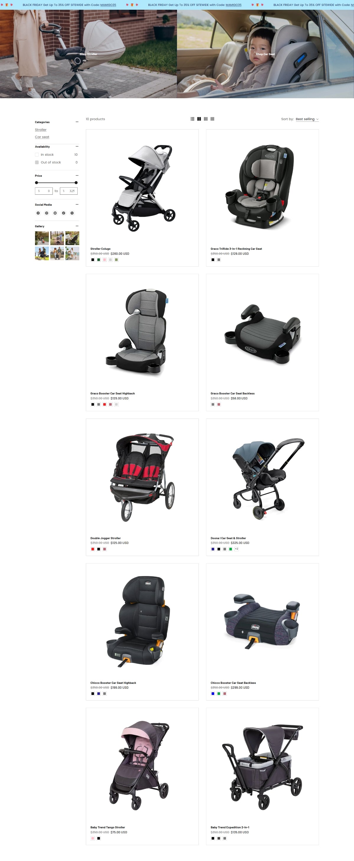 Baby and kids 2 - Collection page