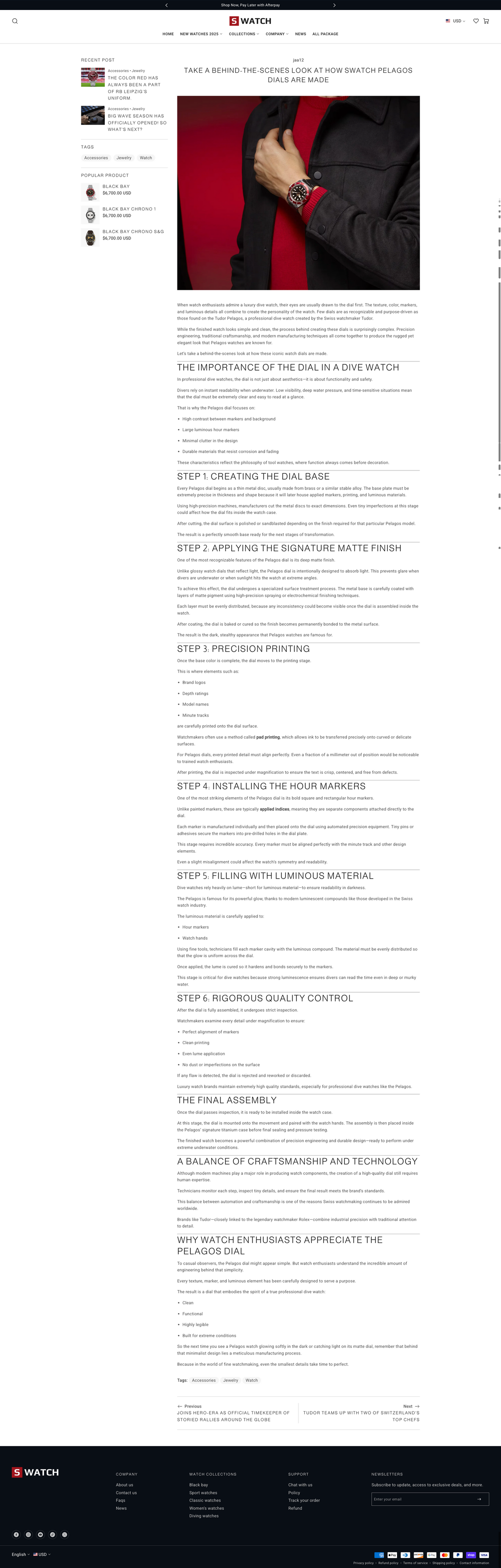 Swiss watch - Blog detail