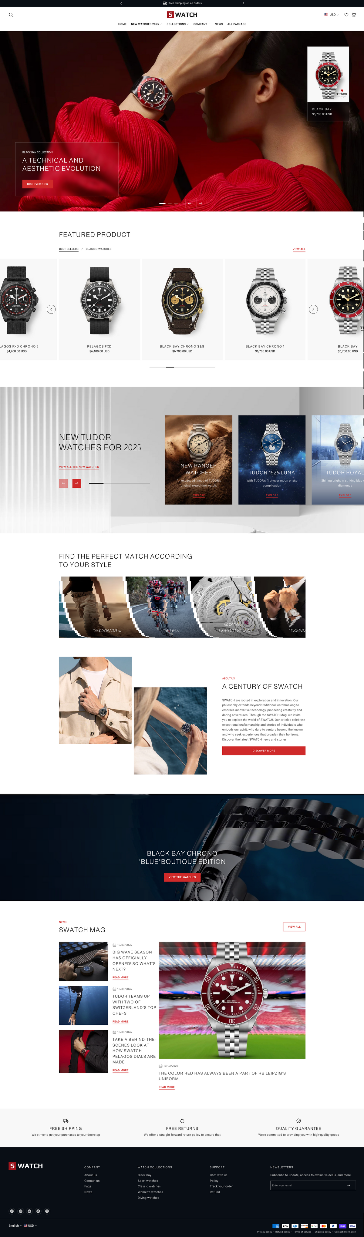 Swiss watch - Homepage