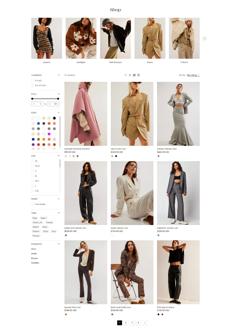 Clothing 1 - Collection page