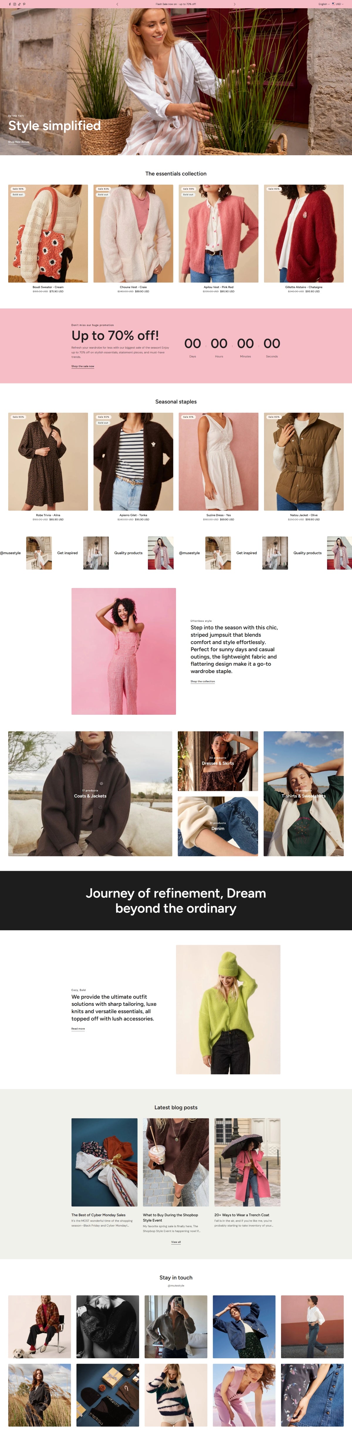 Clothing 10 - Homepage