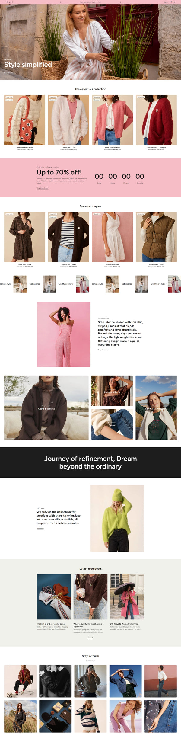 Clothing 10 - Homepage