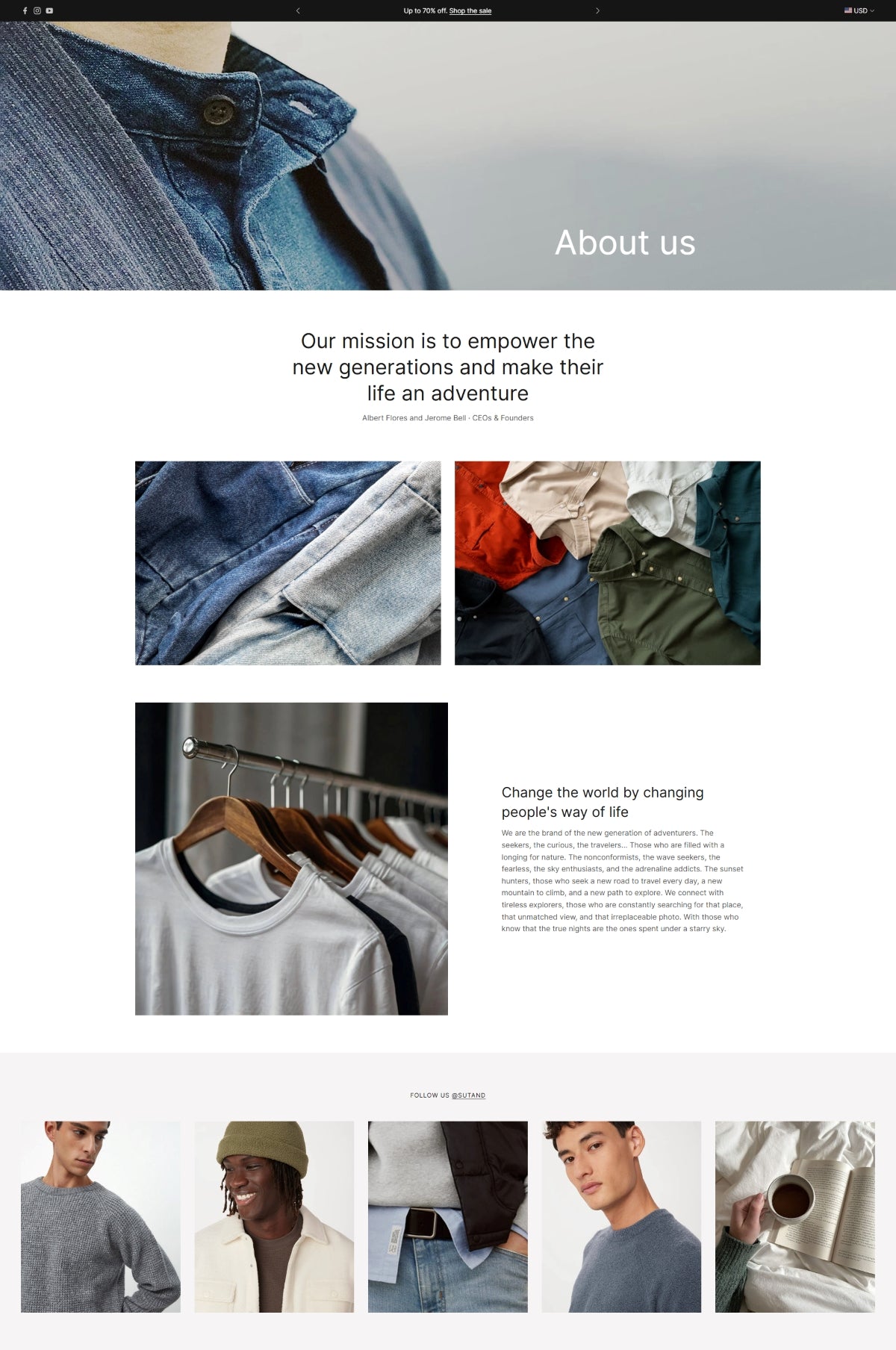 Clothing 13 - About us