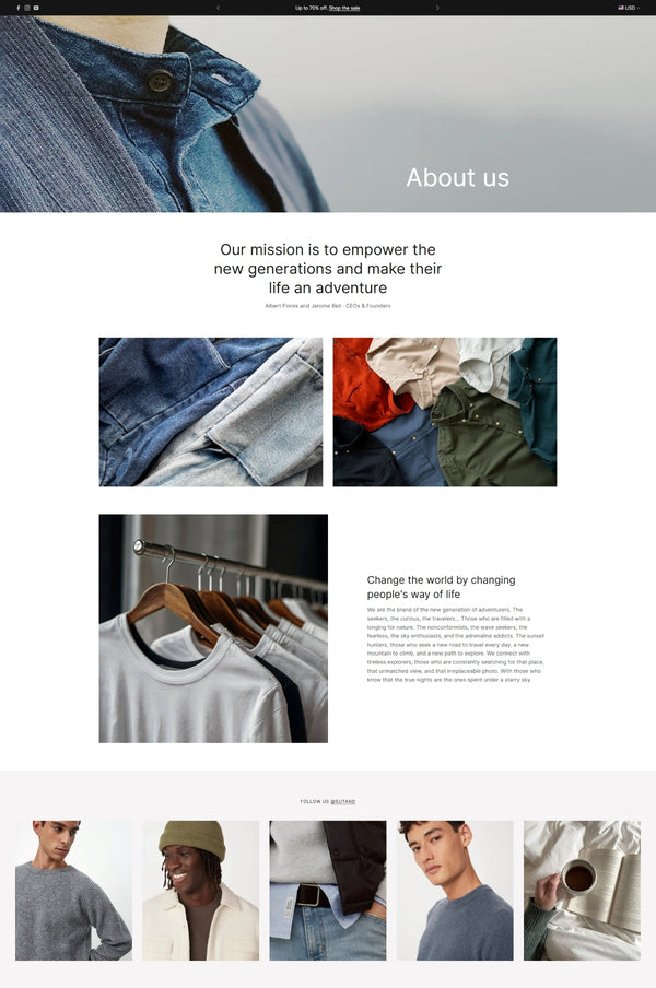 Clothing 13 - About us