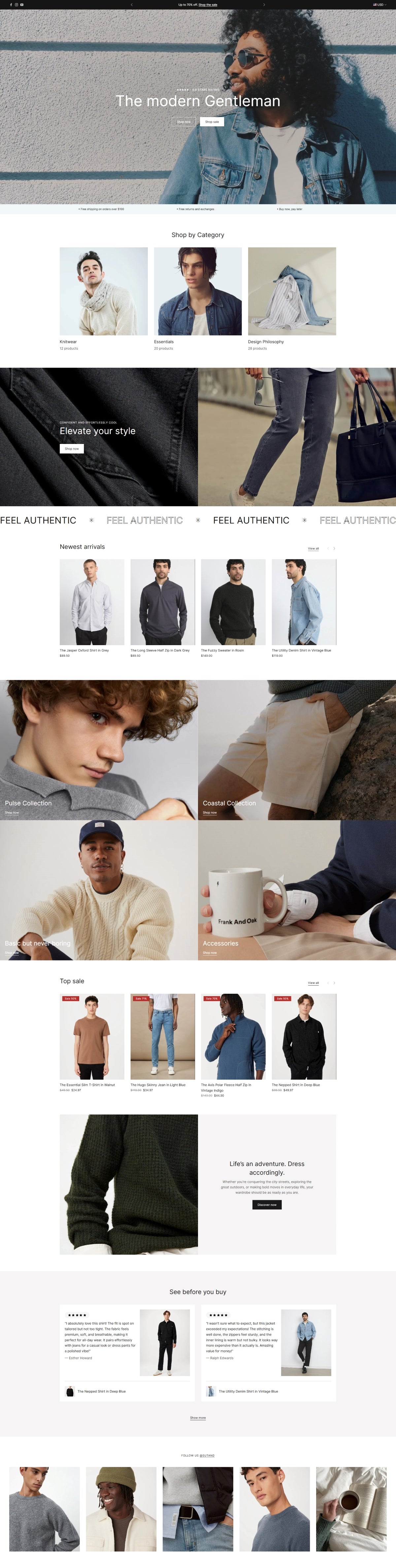 Clothing 13 - Homepage