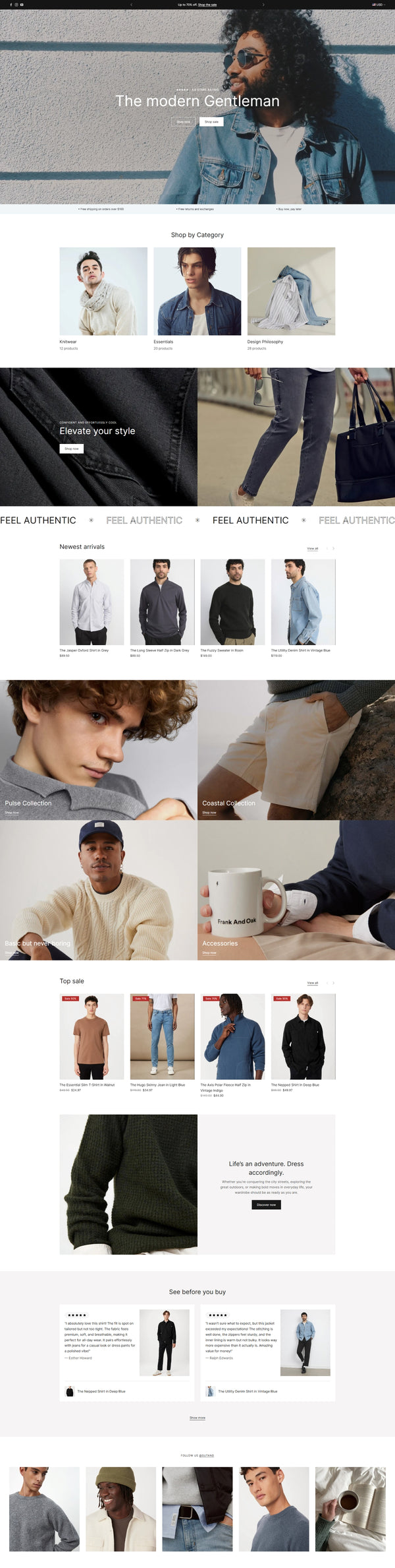 Clothing 13 - Homepage
