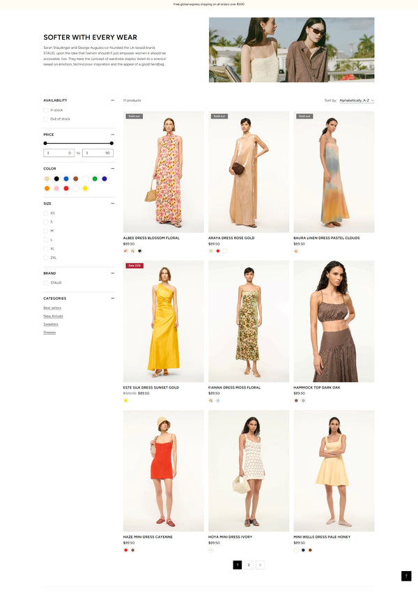 Clothing 15 - Collection page