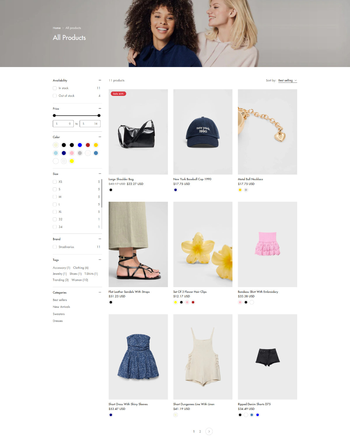 Clothing 2 - Collection page