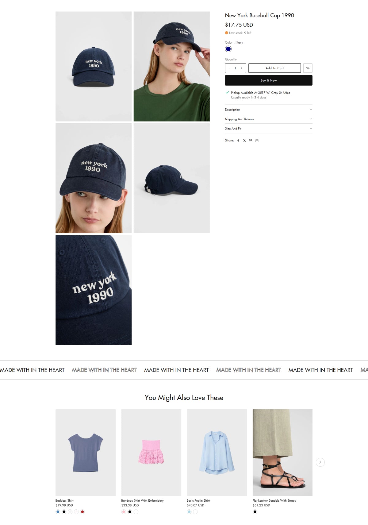 Clothing 2 - Product page