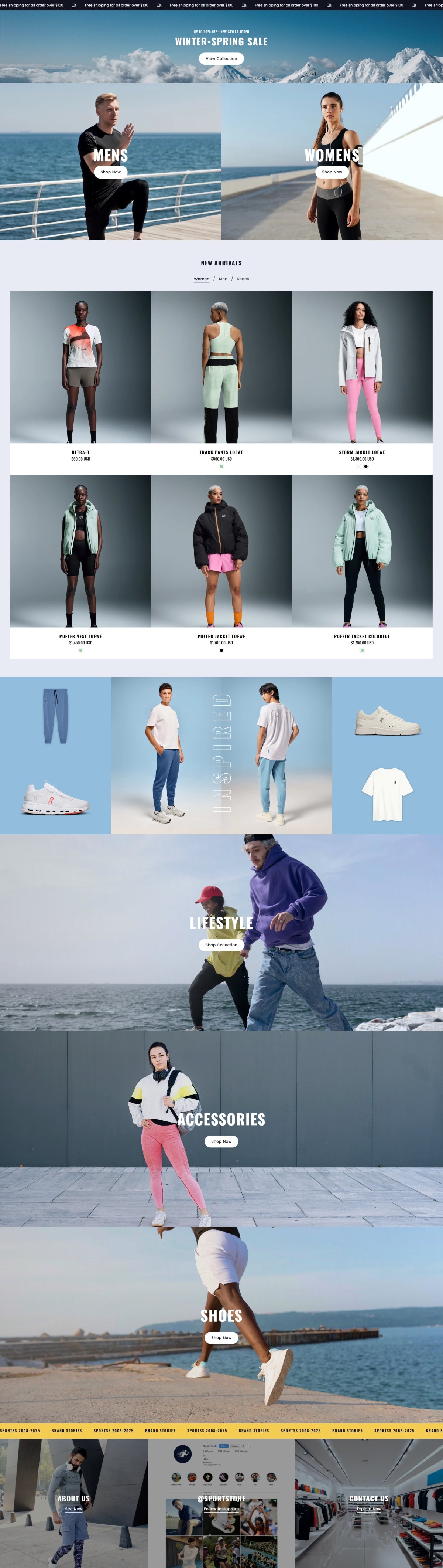 Clothing 7 - Homepage