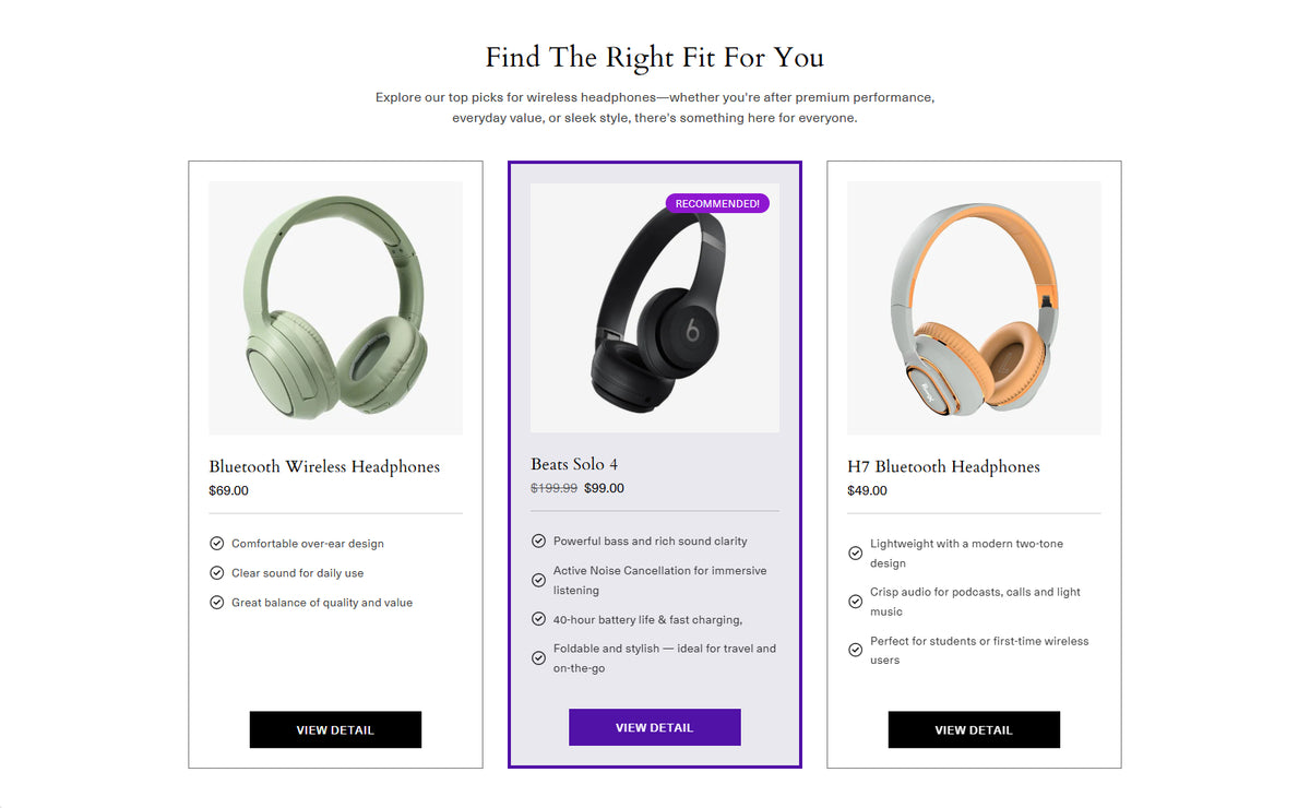 Compare products 2-1