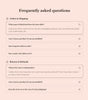 Food and drink 1 - FAQs