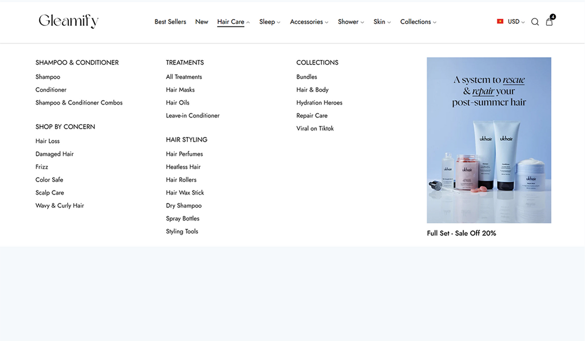 Header 1-3
