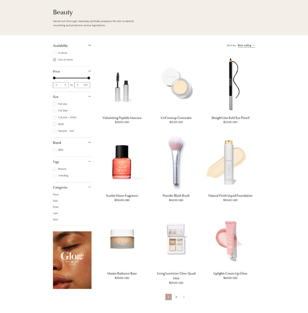 Health and beauty 1 - Collection page