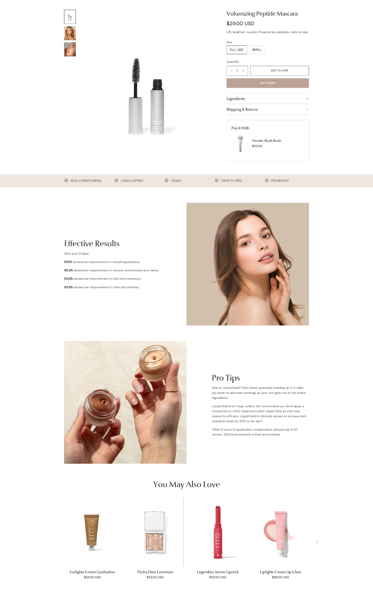 Health and beauty 1 - Product page