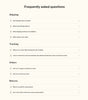 Health and beauty 2 - FAQs