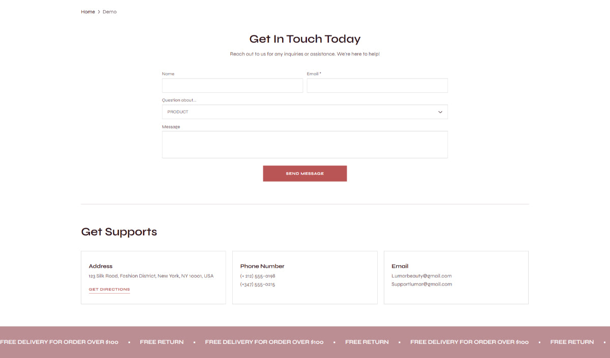 Health and beauty 4 - Contact us