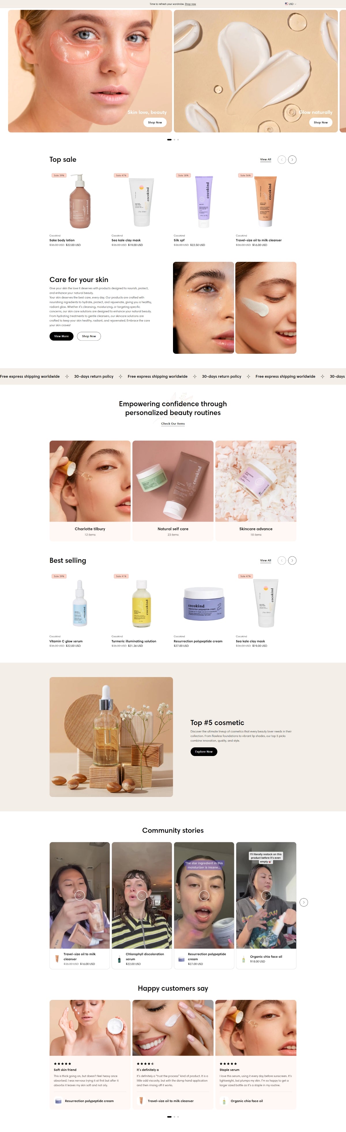 Health and beauty 5 - Homepage