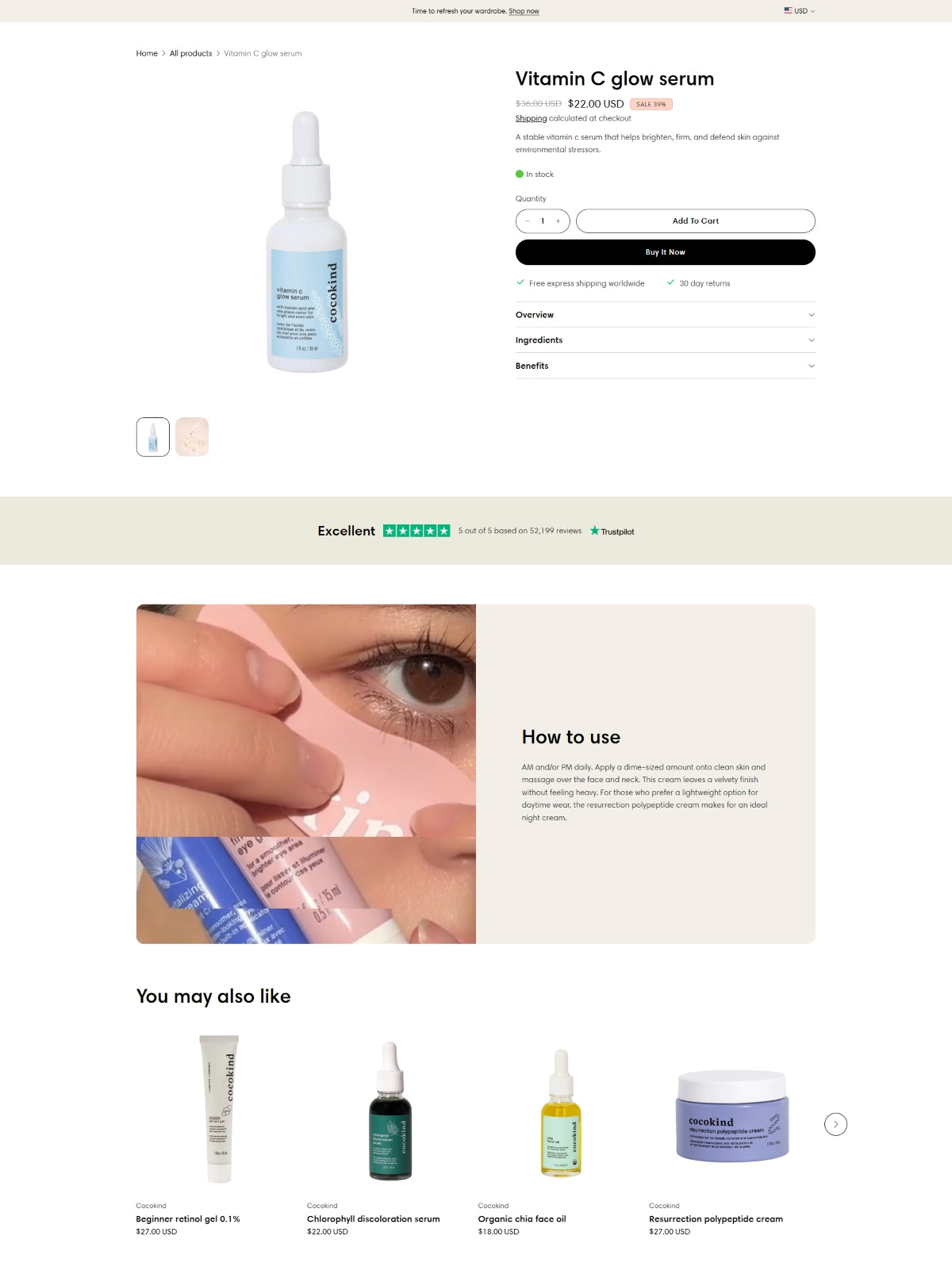 Health and beauty 5 - Product page