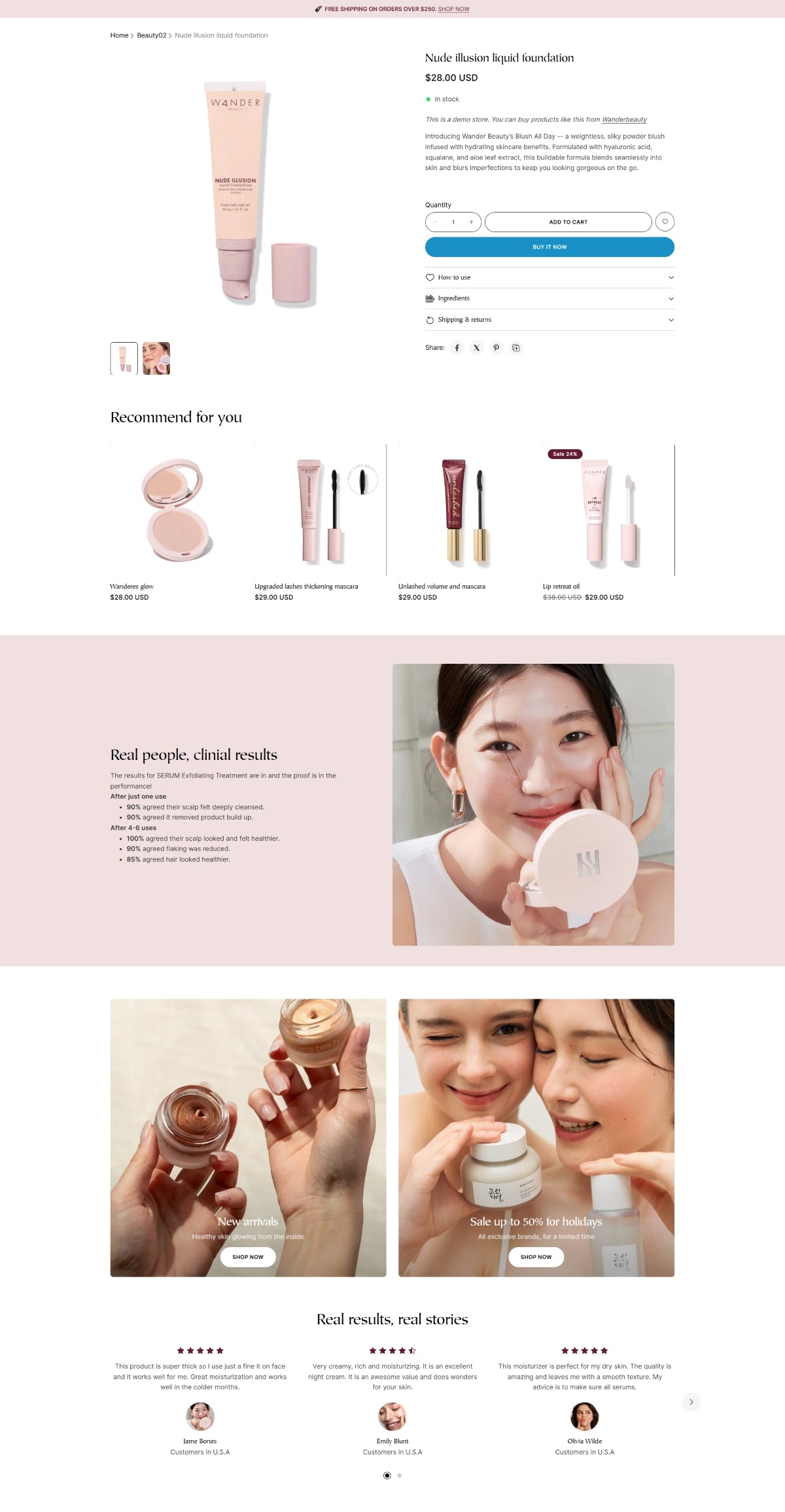 Health and beauty 7 - Product page