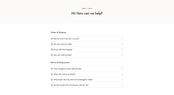 Home and decor 1 - FAQs