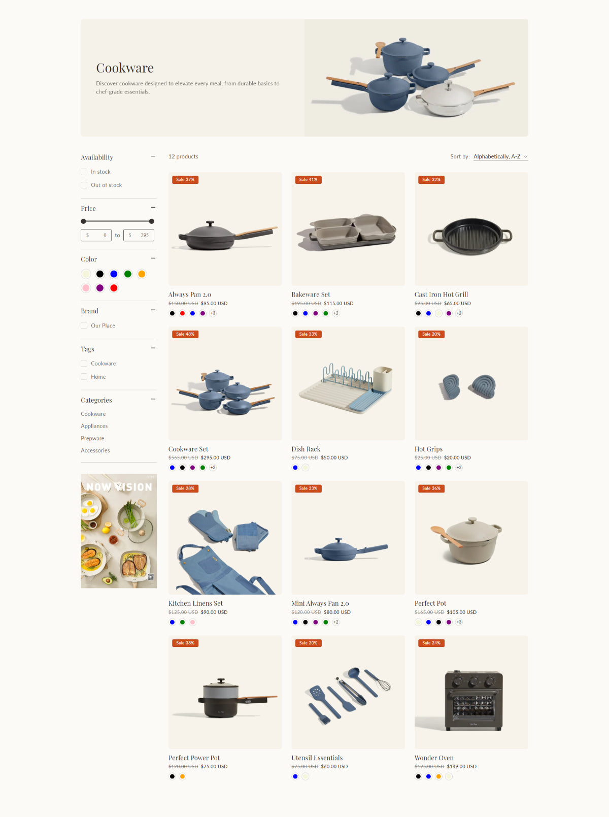 Home and decor 4 - Collection page