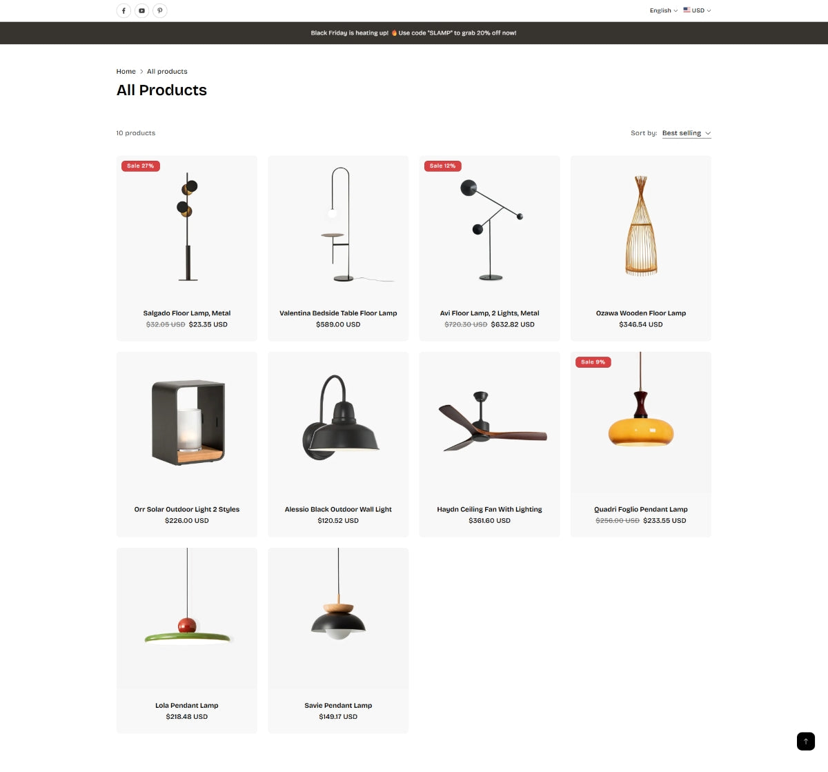 Home and decor 5 - Collection page